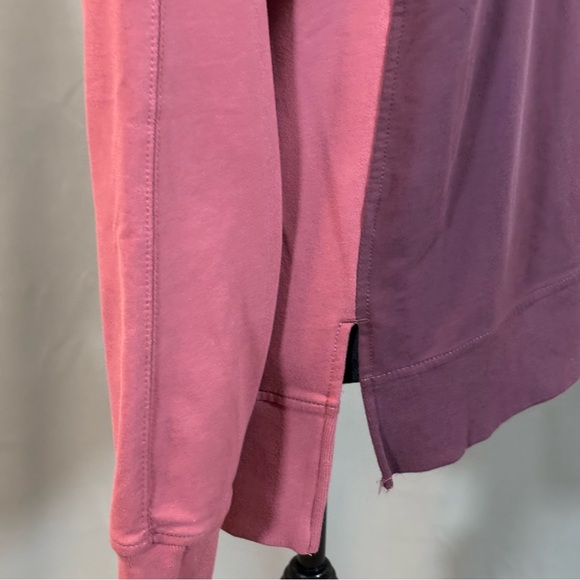 Athleta Colorblock Mockneck Medium Weight Oversized Pullover Size S - Picture 2 of 8